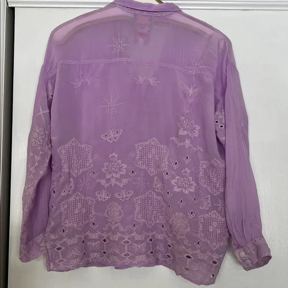 Johnny Was - Slim Audrey Embroidered Shirt - Picture 3 of 13